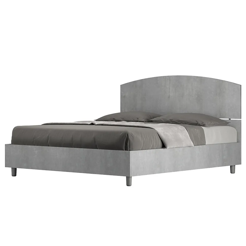 Lit sans sommier 160x190 béton Dora>Ityhome Discount