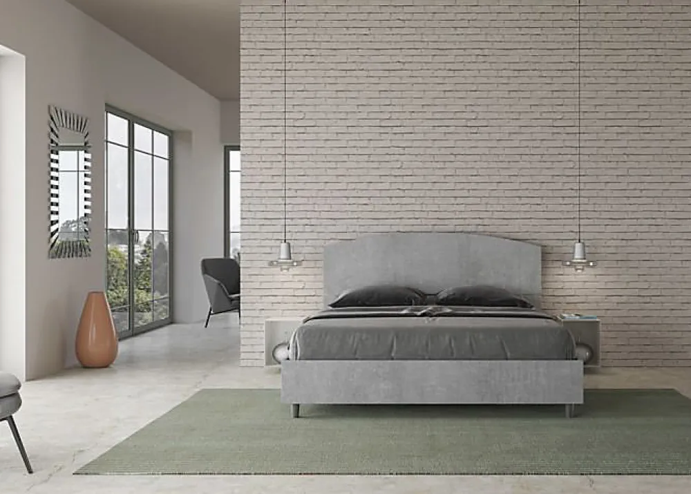 Lit sans sommier 160x190 béton Dora>Ityhome Discount