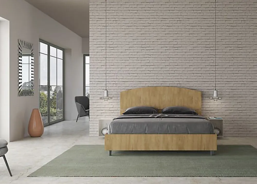 Lit sans sommier 160x190 béton Dora>Ityhome Discount