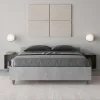 Ityhome Lit sans sommier 140x190 béton Nuamo* Lit Coffre