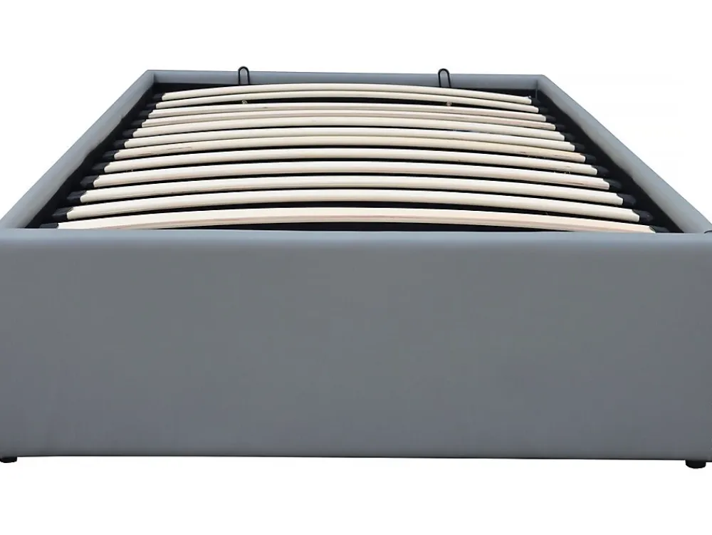 Habitat Et Jardin Lit simple en PVC avec coffre "Ava" 90 x 190 cm Gris* Lit Coffre