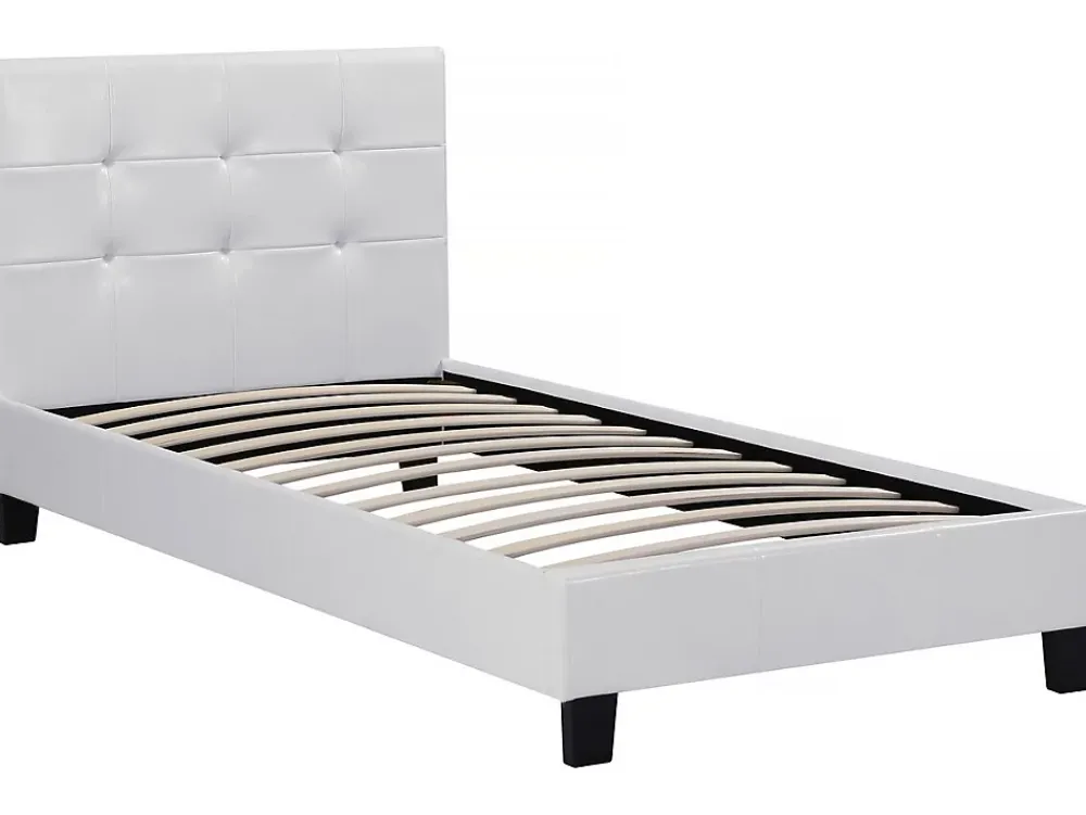 Habitat Et Jardin Lit simple en pvc "Julia" 90 x 190 cm Blanc* Lit Coffre