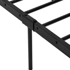 [En.Casa] Lit simple Laos Métal avec Sommier à Lattes 90 x 200 cm Noir en.casa* Lit Simple