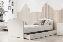 Kobi Lit simple Luk140x70 avec tiroir* Lit Avec Rangement