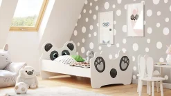 Lit simple Panda 140x70 avec matelas>Kobi