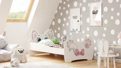 Lit simple Pink Cat 140x70 avec matelas>Kobi Online