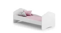 Kobi Lit simple Wave 140x70 - couleur blanche*Enfant Lit Enfant