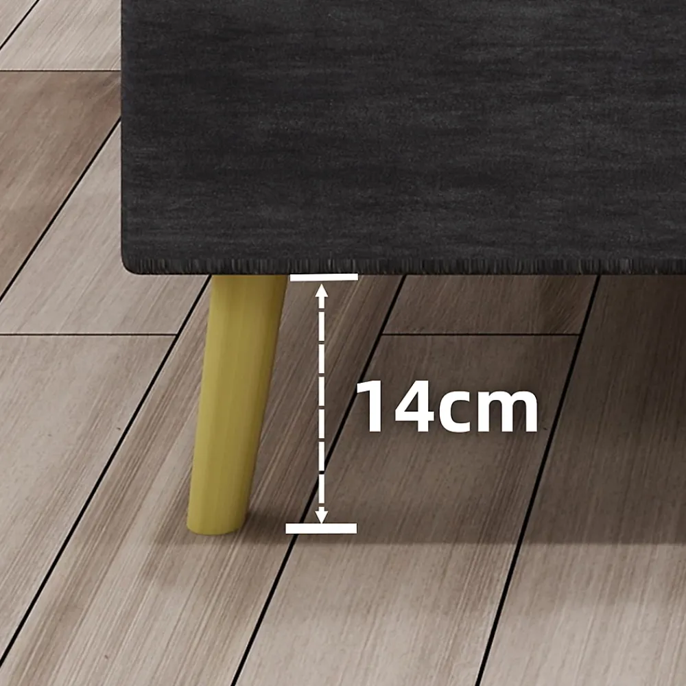 Okwish Lit Simple 90x200 cm - Lit Enfant avec Tête Cartoon Capitonnée et Cadre Bas, Velours Gris, sans Matelas*Enfant Lit Enfant