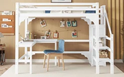 Lit Simple 90x200cm, Canapé-Lit, Éclairage Ambiant, Rangement, Naturel><noscript><img width=