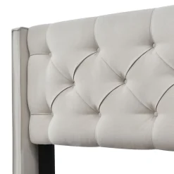 Lit Simple 90X200Cm Hydraulique Coton Gris><noscript><img width=