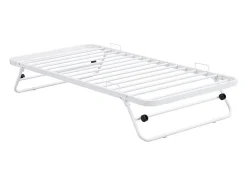 Lit sommier d'appoint pliant 90 x 190 cm - Métal - Blanc - ADONIS II>Vente-unique Clearance