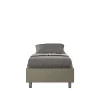 Lit Sommier sans sommier capitonné 80x190 simili cuir cappuccino Azelia>Ityhome New