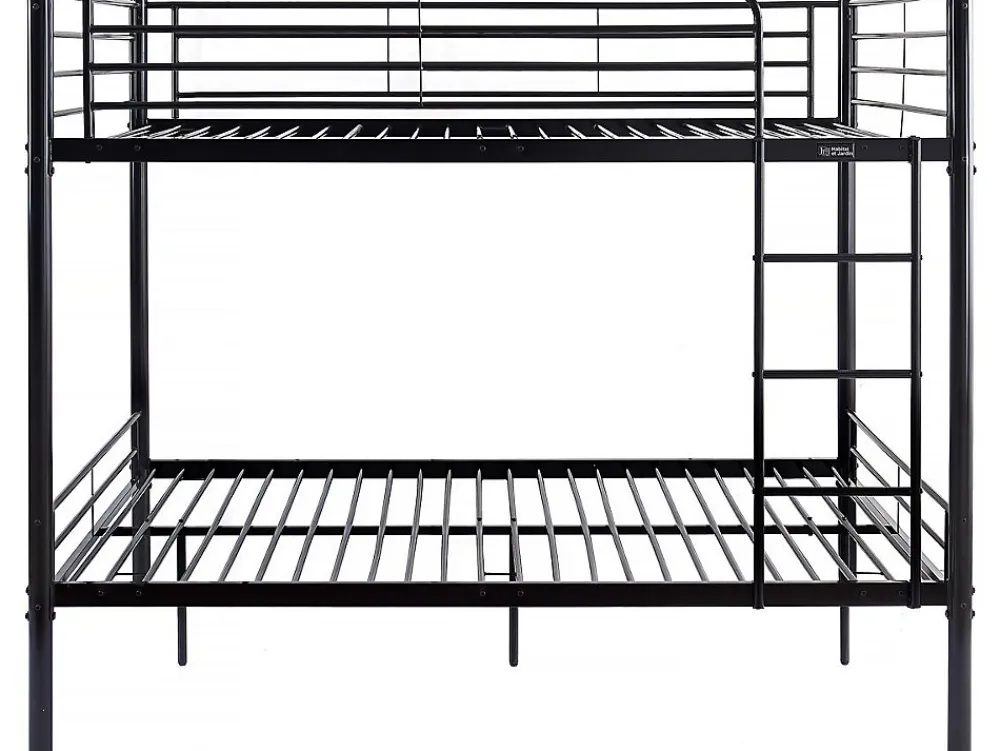 Lit superposé double "Adam" Sommier inclus 140 x 190 cm Noir>Habitat Et Jardin Online