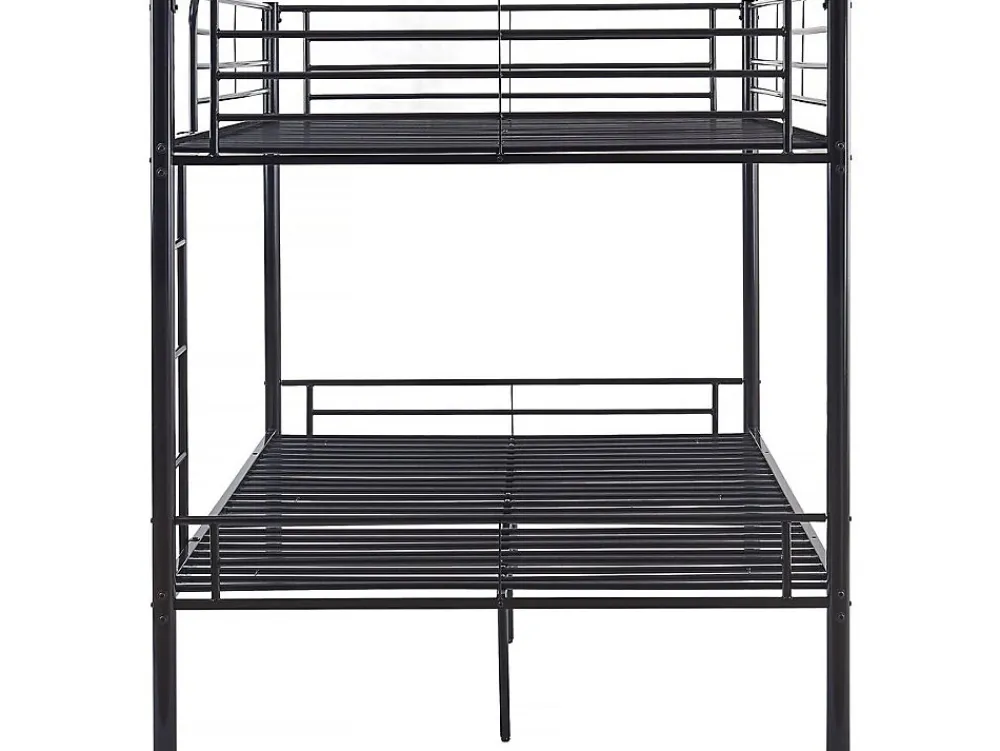 Lit superposé double "Adam" Sommier inclus 140 x 190 cm Noir>Habitat Et Jardin Online