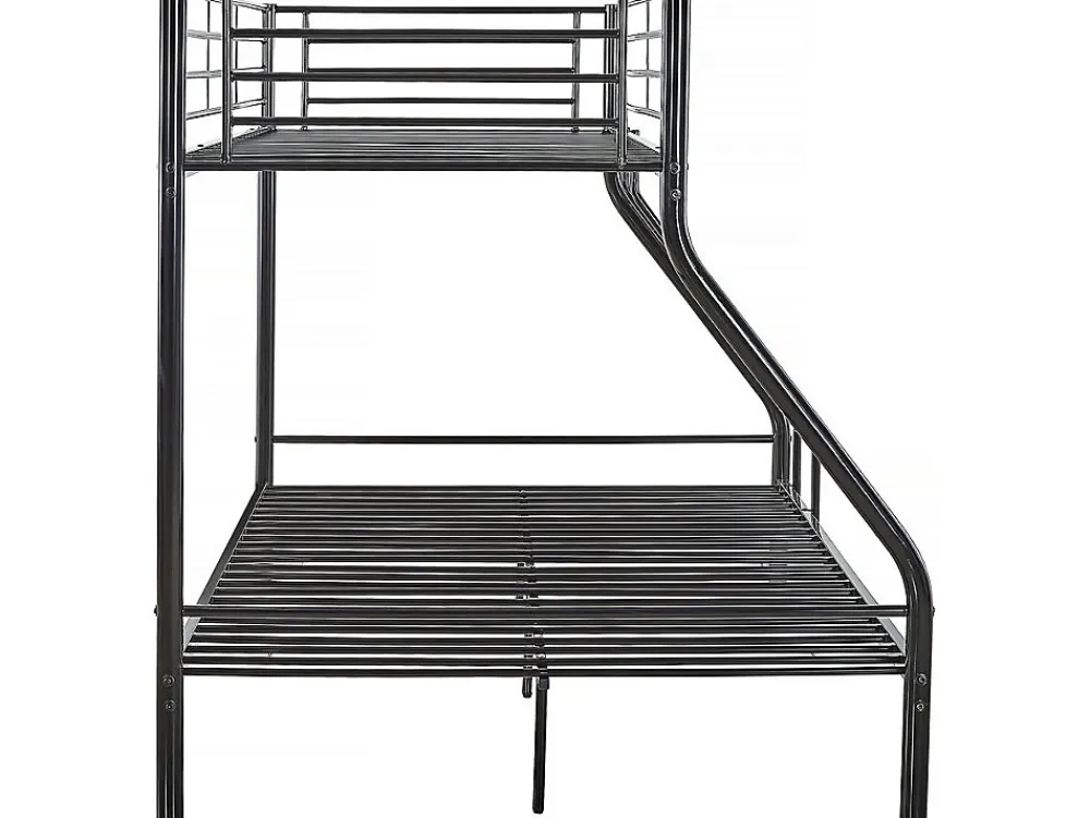 Habitat Et Jardin Lit superposé en métal "Leo" Sommiers inclus - 90/140 x 190 cm - Noir*Enfant Lit Enfant