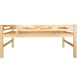 Simple Life Lit superposé enfant, 2 lits simples, cadre pin massif, montage facile, naturel, 90x200 cm*Enfant Lit Enfant