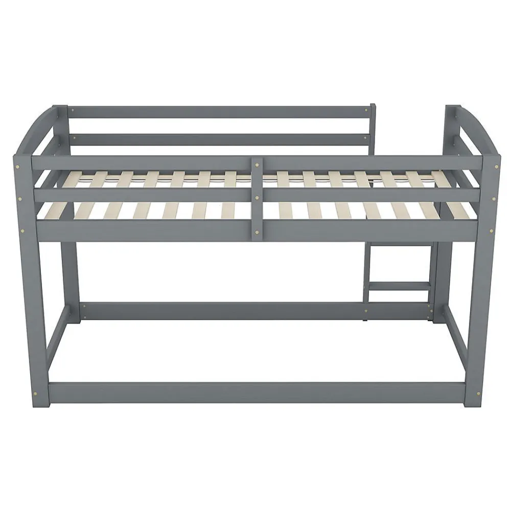 Lit Superposé Enfant 90X200Cm Pin Gris>Blackcolors Outlet