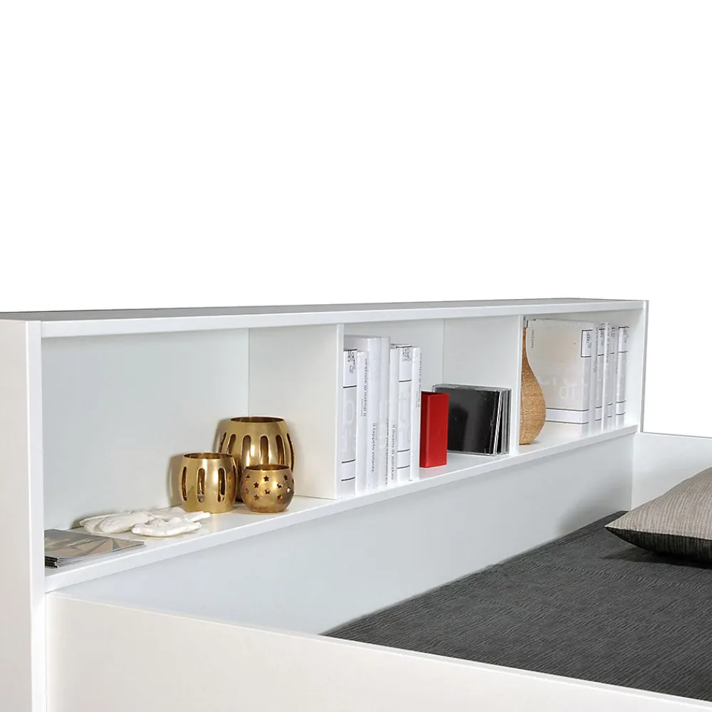Lit superposé LUCKY 90x190 + 2 sommiers / Blanc>Weber Industries Outlet