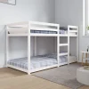 Lit superposé sans matelas blanc 90x190 cm bois de pin massif>Vidaxl New