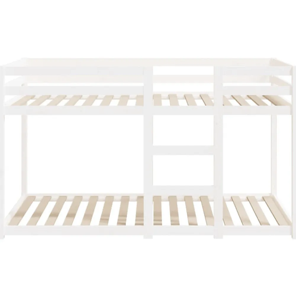 Lit superposé sans matelas blanc 90x190 cm bois de pin massif>Vidaxl New