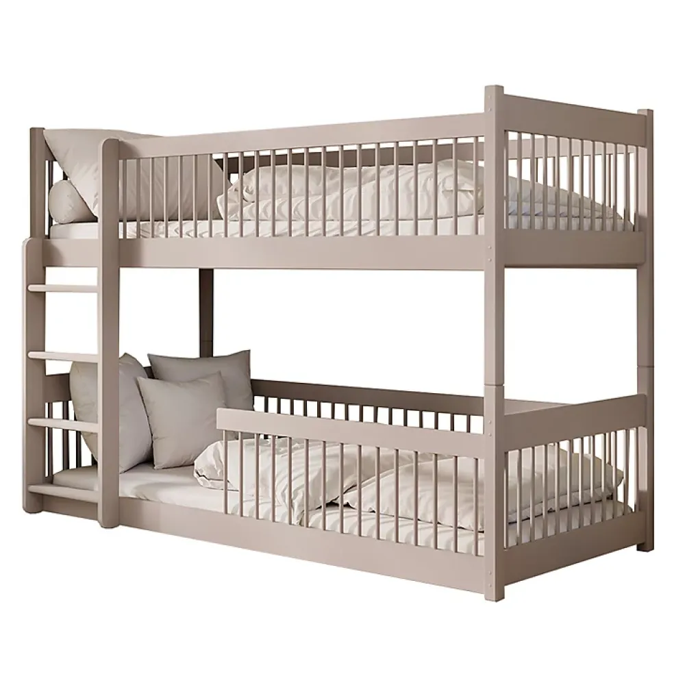 Petits-Meubles Lit superpose 90x200 au sol sommiers inclus Marion Cachemire*Enfant Lit Enfant