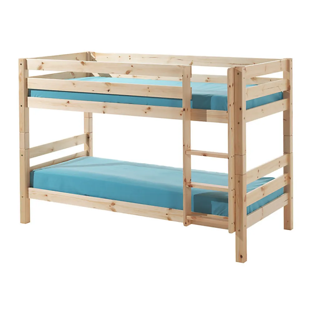 Lit Superpose 90x200 Hauteur 140 cm Sommier Inclus Vipack Pino - Bois>Petits-Meubles