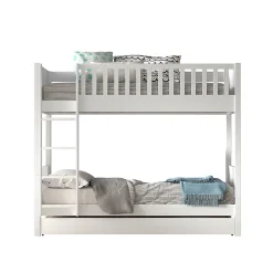 Lit superpose 90x200 sommiers et tiroir inclus Vipack Scott Blanc>Petits-Meubles Sale