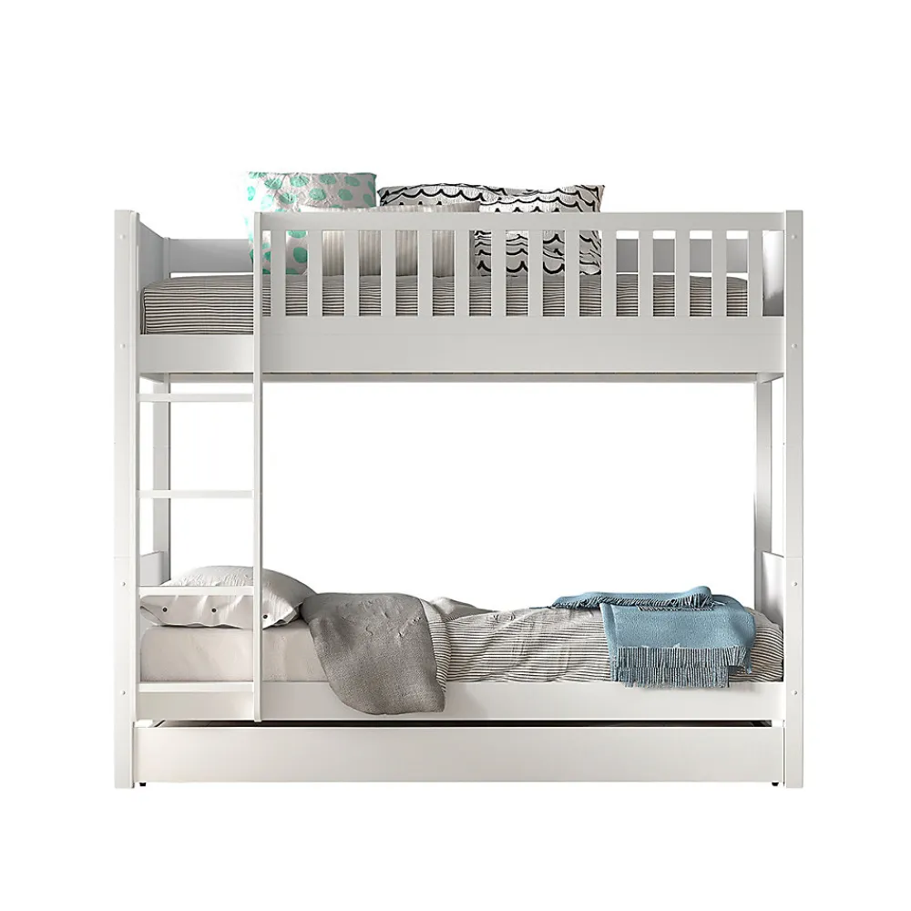 Lit superpose 90x200 sommiers et tiroir inclus Vipack Scott Blanc>Petits-Meubles Sale