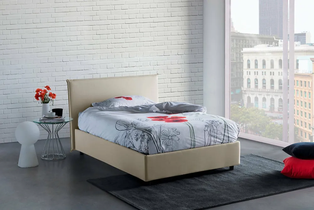 Lit 205 x 135 x 95 cm en tissu de couleur>Talamo Italia Best