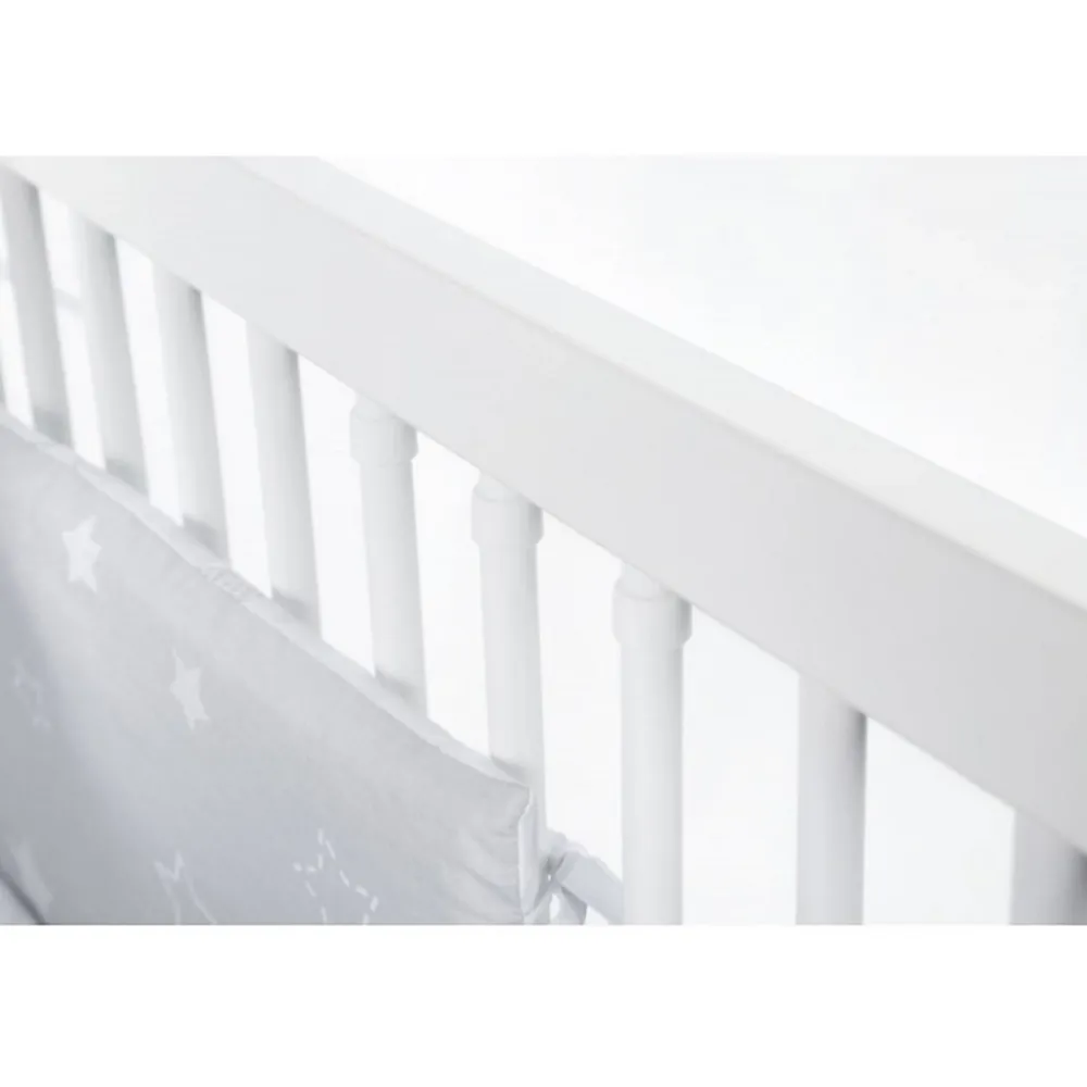 Monmobilierdesign Lit évolutif Bébé Convertible En Lit Enfant Blanc 140x70* Lit Coffre