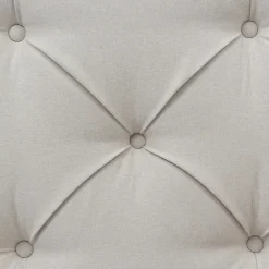 Lit 90x200 cm avec coffre de rangement, tête de lit matelassée en coton gris clair et sommier à lattes><noscript><img width=