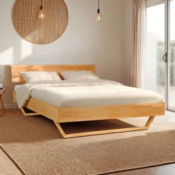 Lit 160x200 cm TAO + Sommier / Hêtre massif huilé>Weber Industries Outlet