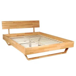 Lit 160x200 cm TAO + Sommier / Hêtre massif huilé><noscript><img width=