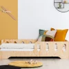 Lit 90x190 entree gauche sommier inclus Estelle Bois>Petits-Meubles