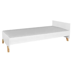 Lit 90x200 sommier et tiroir inclus Novelies Zara Blanc><noscript><img width=