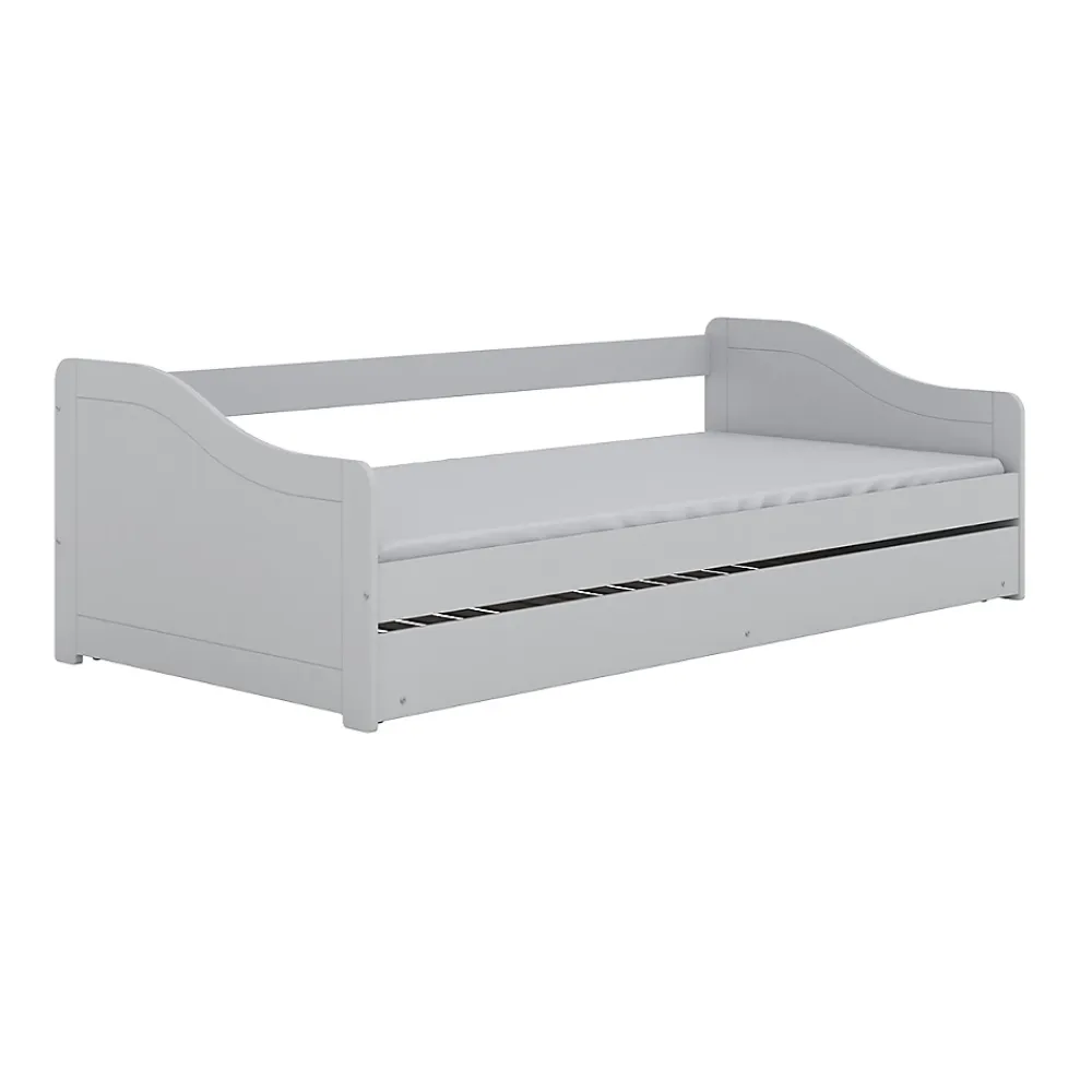 Petits-Meubles Lit 90x200 sommier et tiroir inclus Kocot Kids Allison Blanc* Lit Gigogne