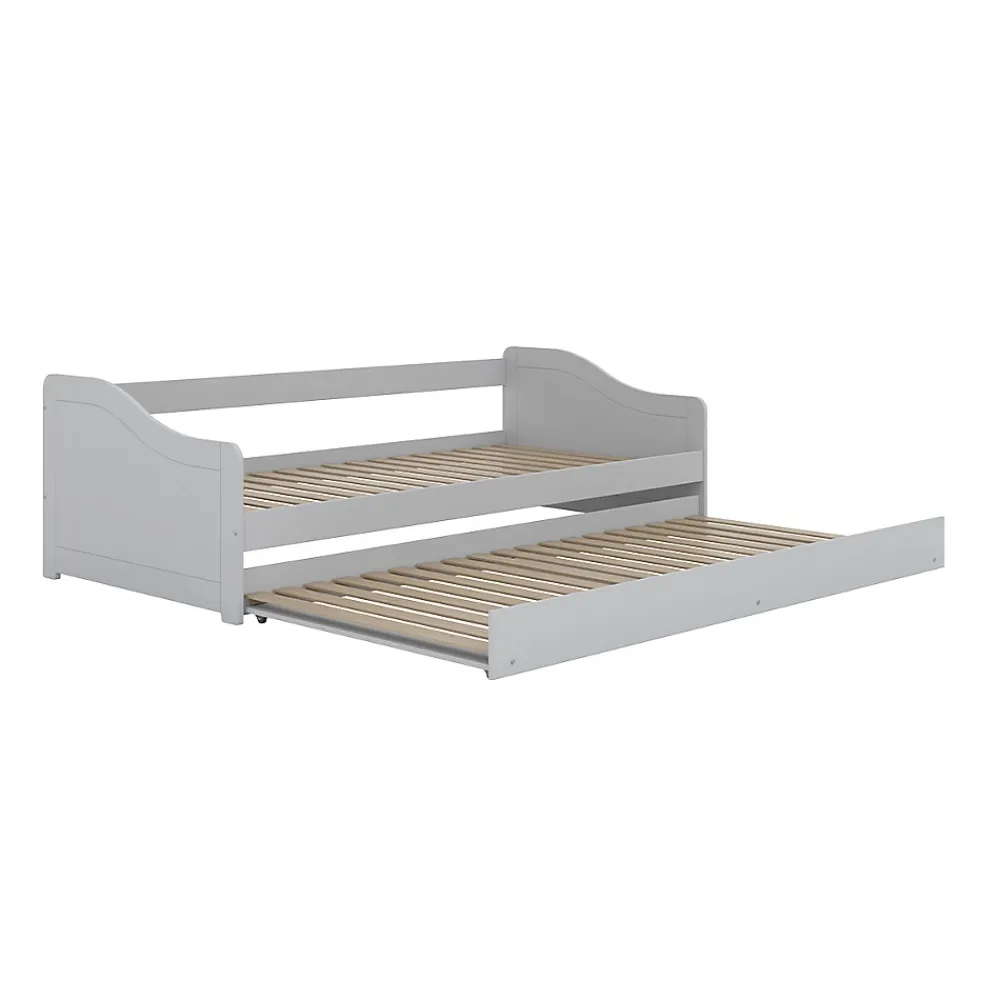 Petits-Meubles Lit 90x200 sommier et tiroir inclus Kocot Kids Allison Blanc* Lit Gigogne