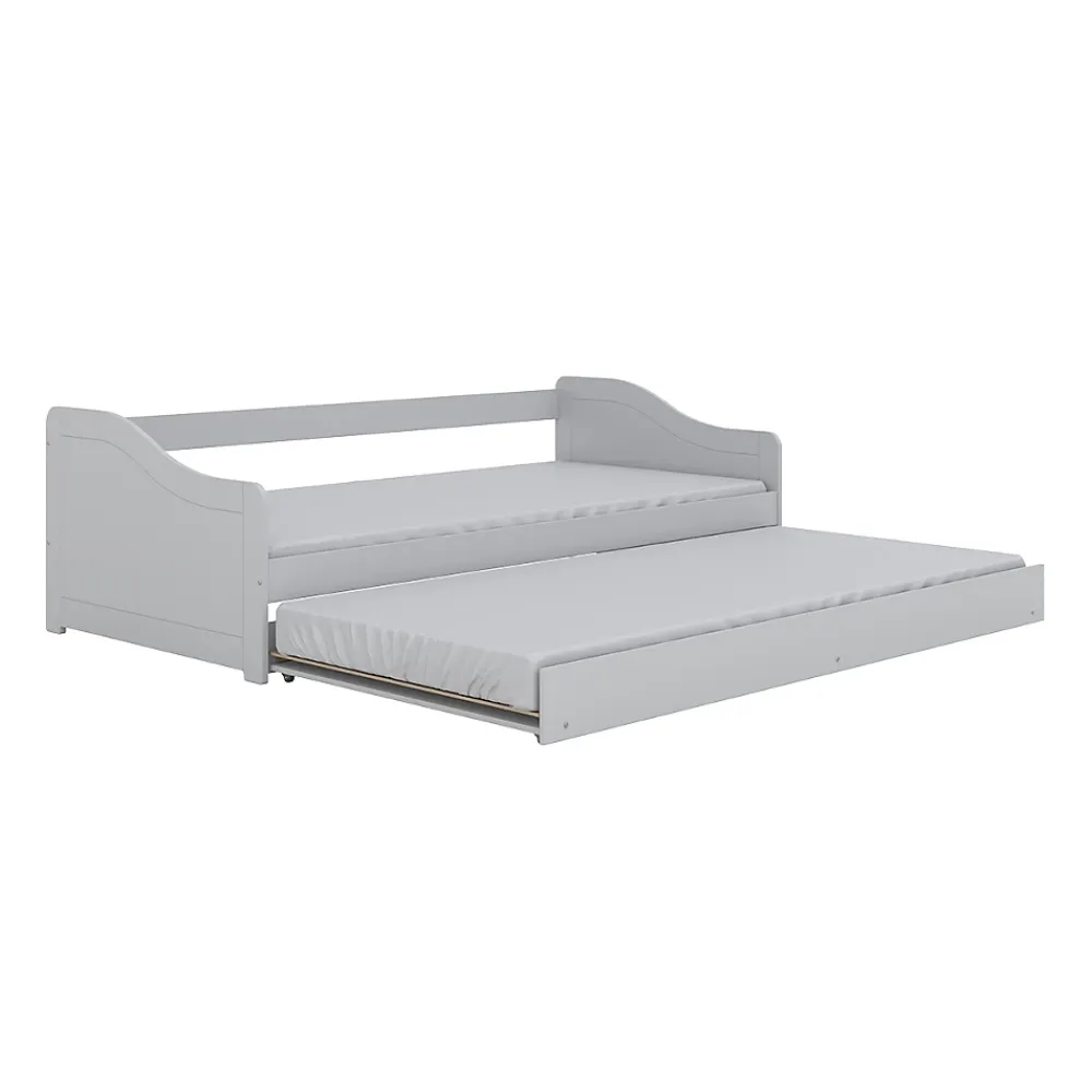 Petits-Meubles Lit 90x200 sommier et tiroir inclus Kocot Kids Allison Blanc* Lit Gigogne