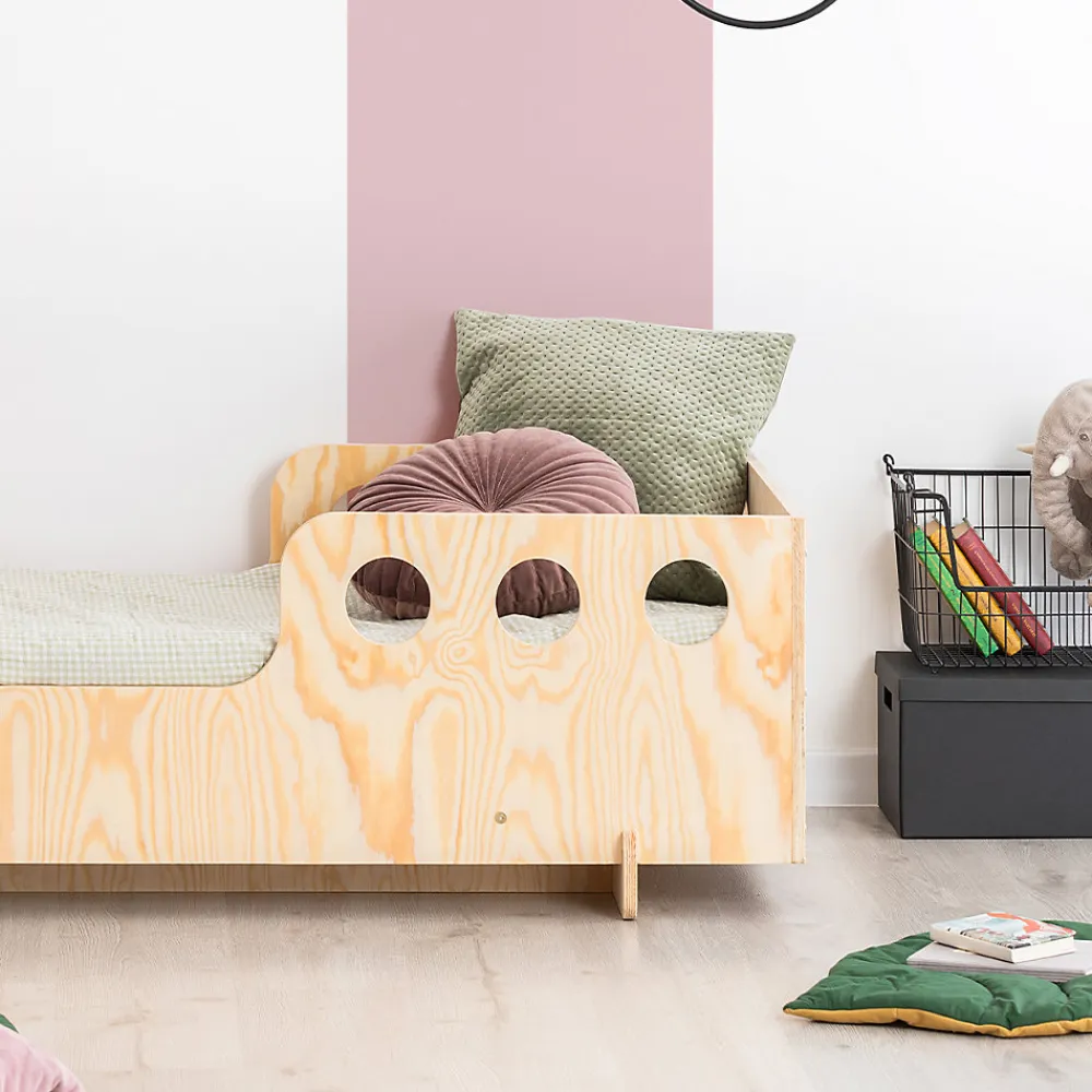 Lit 90x200 sommier inclus Anaïs Bois>Petits-Meubles Discount
