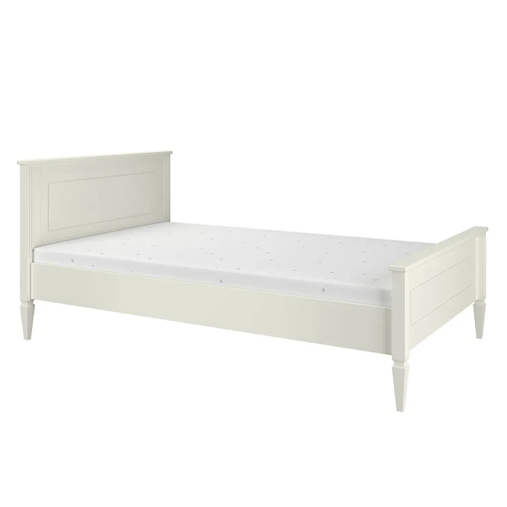 Lit 120x200 sommier inclus Bellamy Ines Blanc>Petits-Meubles Outlet