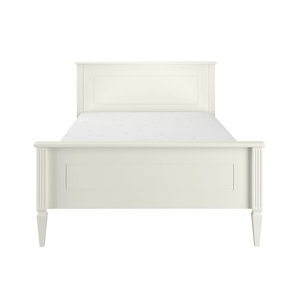 Lit 120x200 sommier inclus Bellamy Ines Blanc>Petits-Meubles Outlet