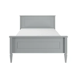 Petits-Meubles Lit 120x200 sommier inclus Bellamy Ines Gris*Enfant Lit Enfant