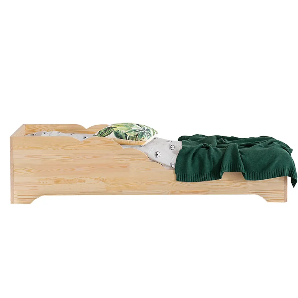 Petits-Meubles Lit 90x200 sommier inclus Blandine Bois*Enfant Lit Enfant
