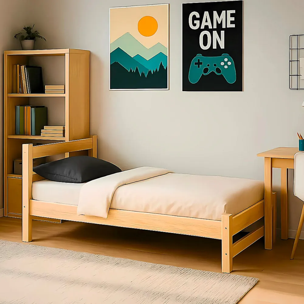 Lit 90x200 sommier inclus Kocot Kids Axel Bois>Petits-Meubles New