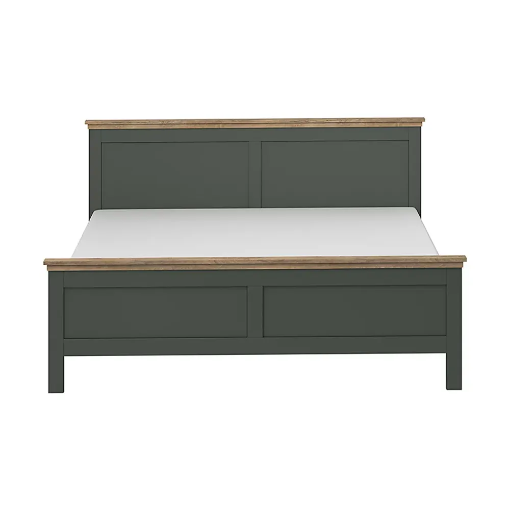 Petits-Meubles Lit 140x200 sommier inclus Martin Vert et Bois* Lit Double