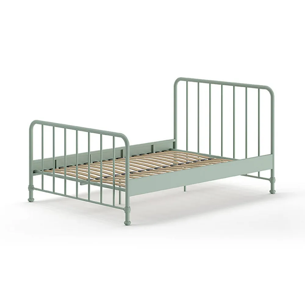 Lit 140x200 sommier inclus Vipack Bronxx Vert olive mat>Petits-Meubles Hot