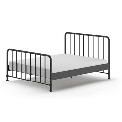 Lit 160x200 sommier inclus Vipack Bronxx Noir mat>Petits-Meubles New