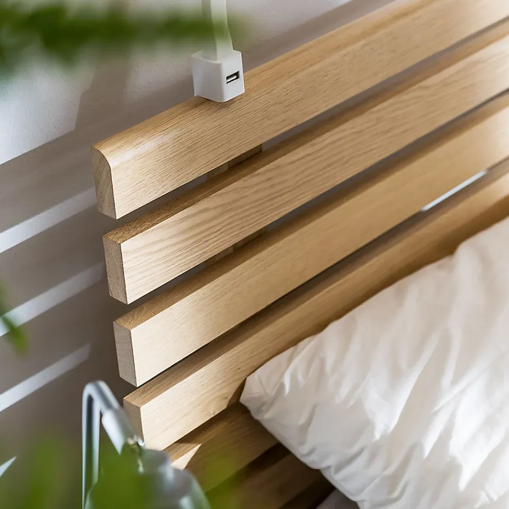 Petits-Meubles Lit 120x200cm tête ajouree Vox Nature Bois* Lit Simple