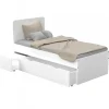 Lit ZENIA 90x190 + 1 chevet + 1 tiroir / Blanc>Weber Industries Best
