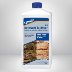 Lithofin MN Nettoyant exterieur - Nettoyant Pour Pierre Naturelle 1L* Nettoyant Et Entretien Pour Sol